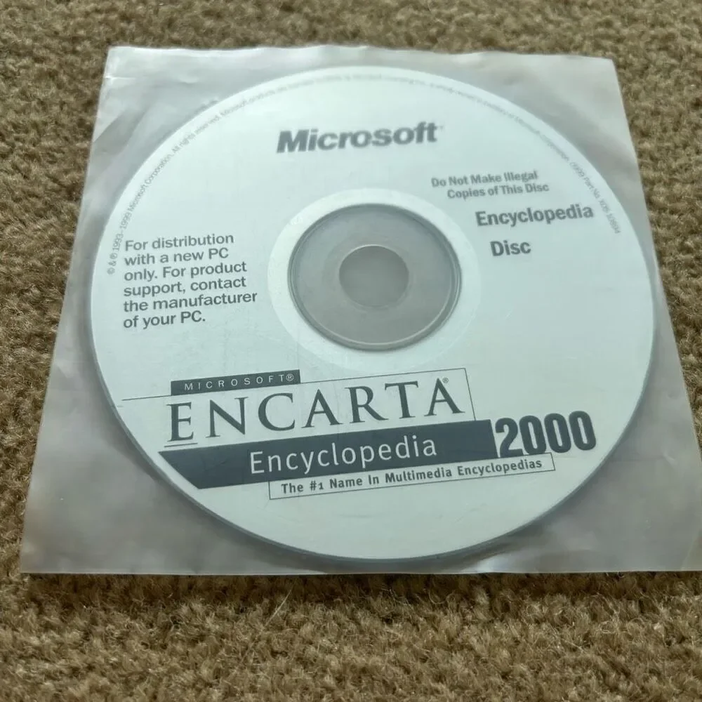 Microsoft Encarta Encyclopedia 2000 Disc